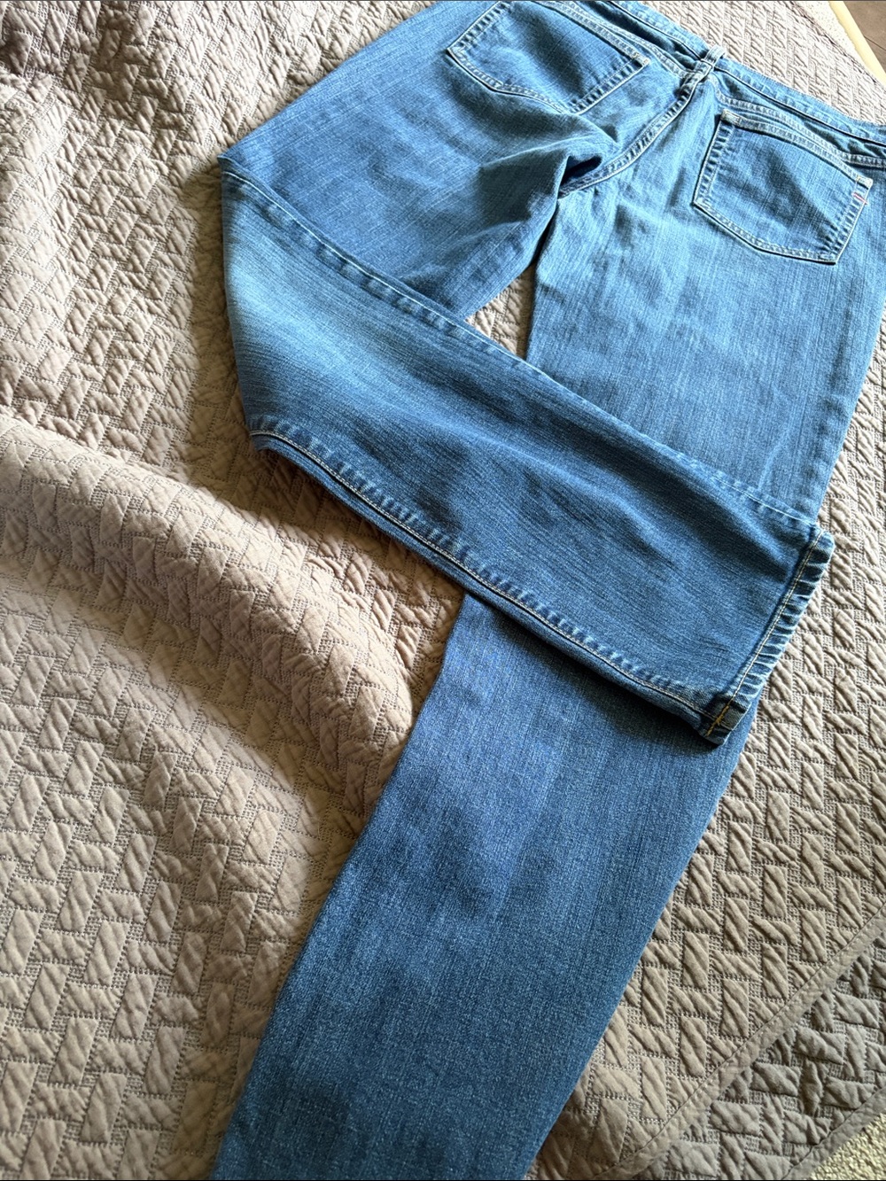 Straight Leg Women’s Jeans in Medium Blue Denim